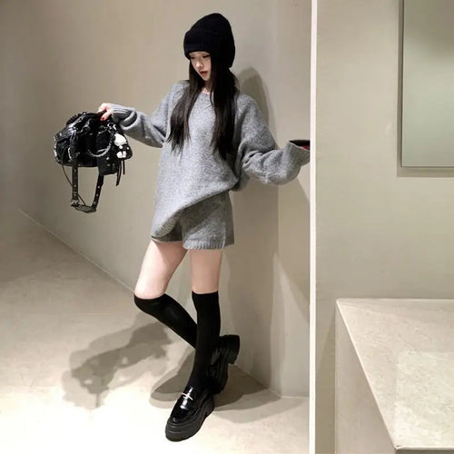 Ensemble Cozy Knit – Style Coréen
